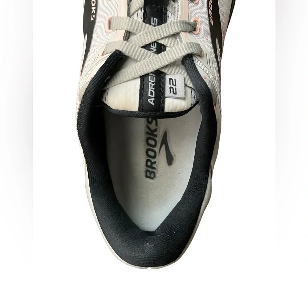 Brooks Adrenaline GTS 22 Women Gray Rose Black Running Sneakers Size 10.5 W - Picture 12 of 14